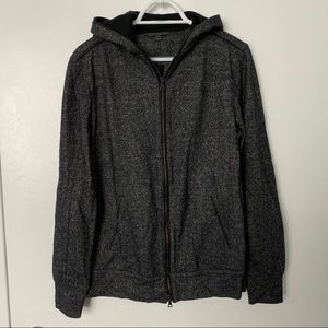 John Varvatos Marled Black ZIP Hoodie
